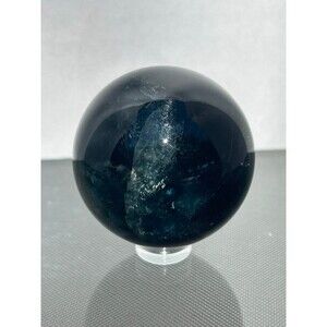 Amazing Black Rose Fluorite Sphere 48mm CRAZY UV REACTION